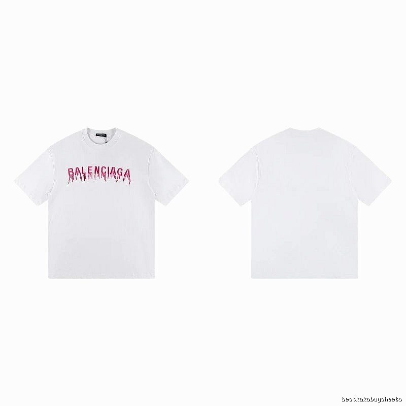 Balenciaga Blood Drop Collection Street Style White T-Shirt