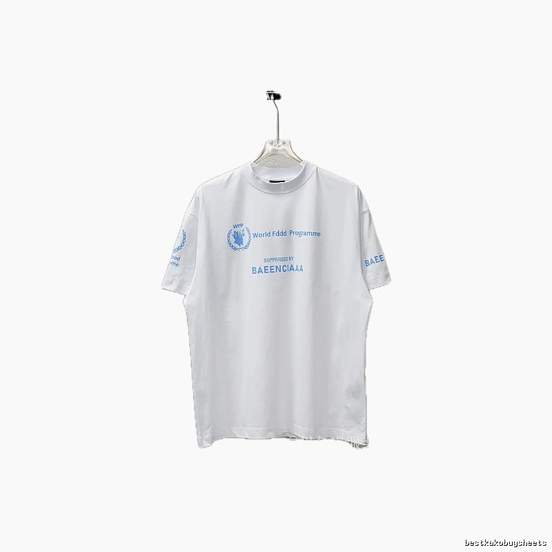 Balenciaga Blue Label Simple White T-shirt