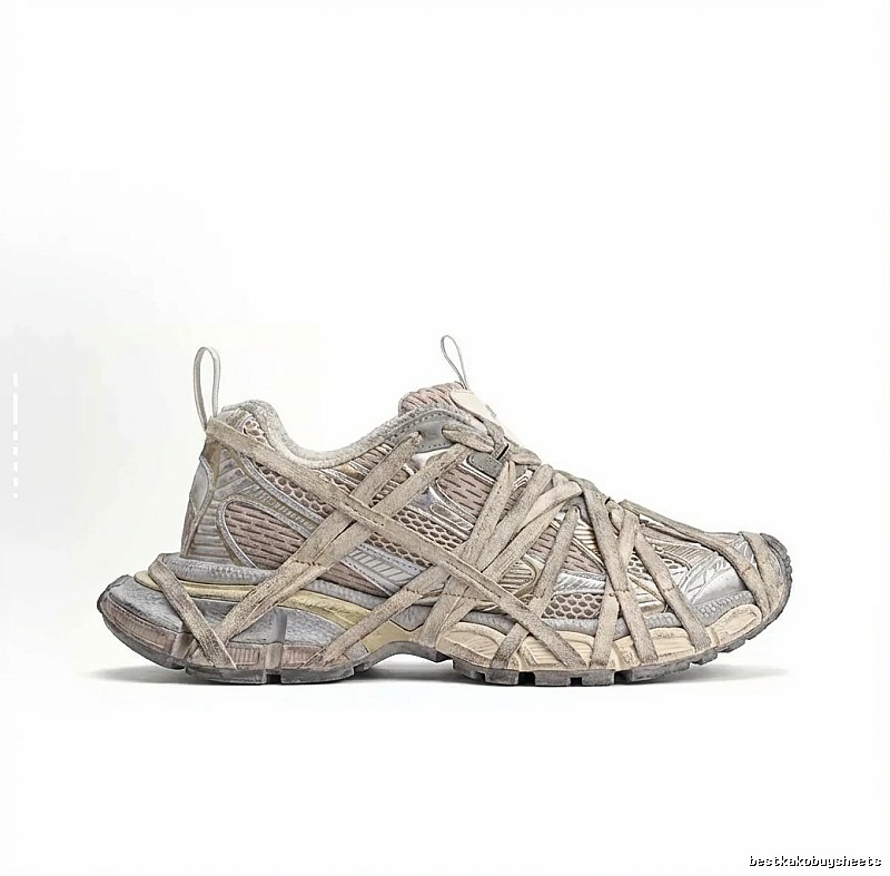 Balenciaga functional style gray-brown sports shoes