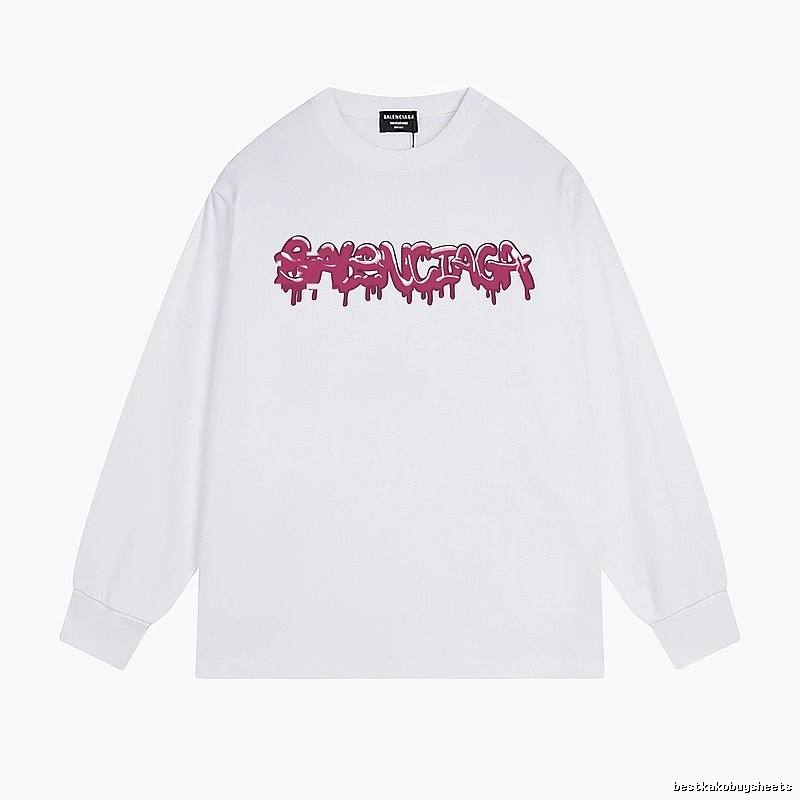 Balenciaga graffiti-style white T-shirt