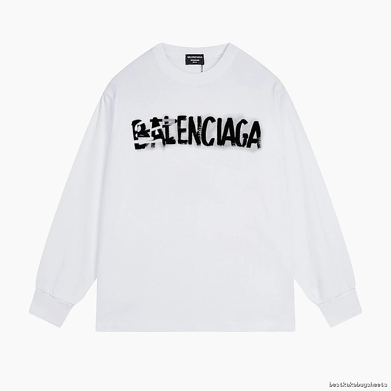 Balenciaga graffiti-style white T-shirt