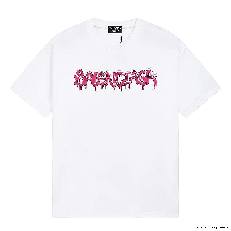 Balenciaga graffiti-style white T-shirt