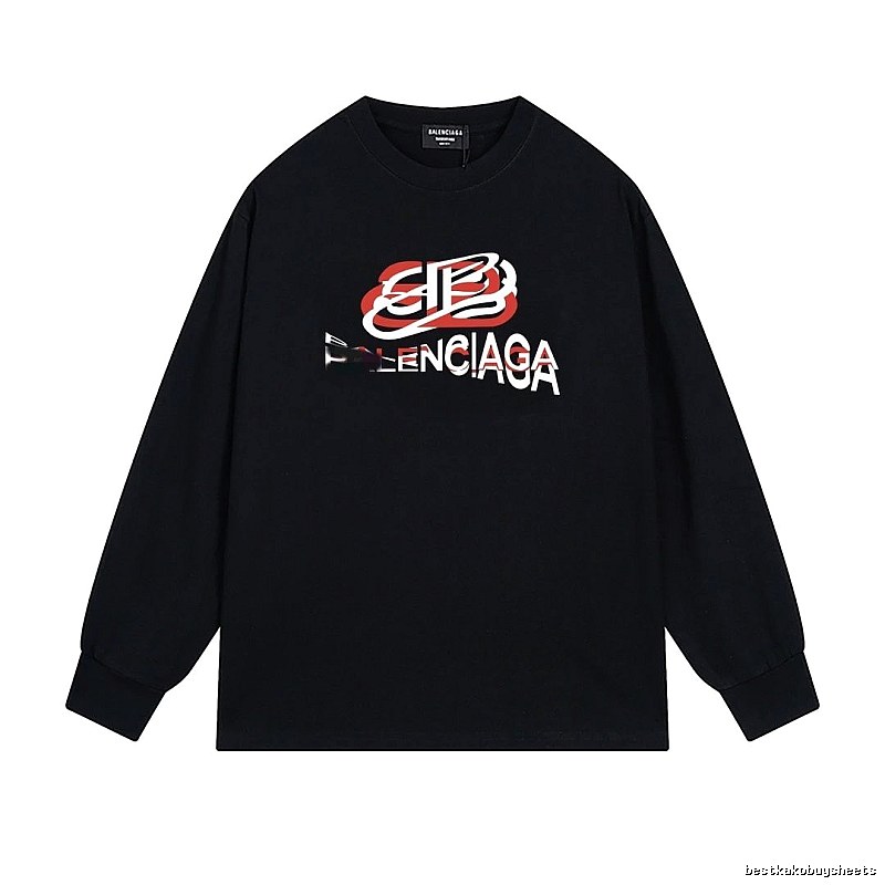 Balenciaga letter-style black T-shirt