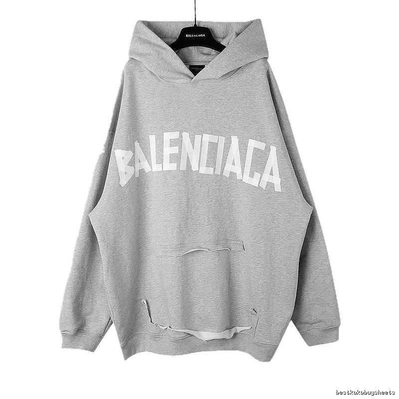 Balenciaga letter-style grey sweatshirt