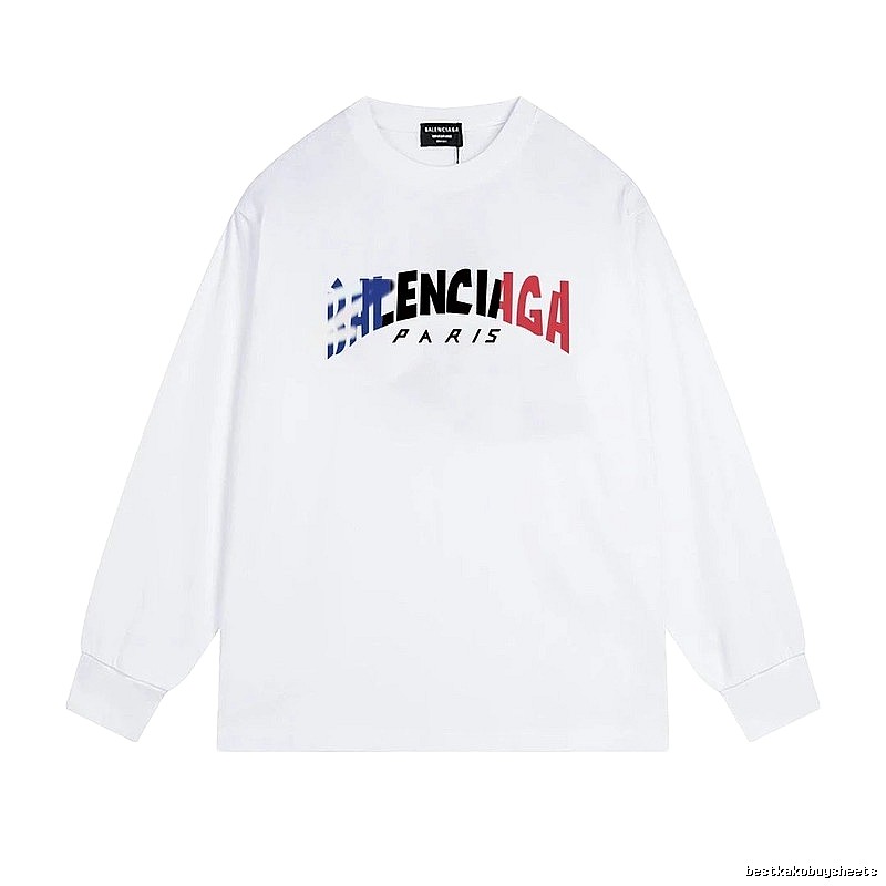 Balenciaga letter-style white T-shirt