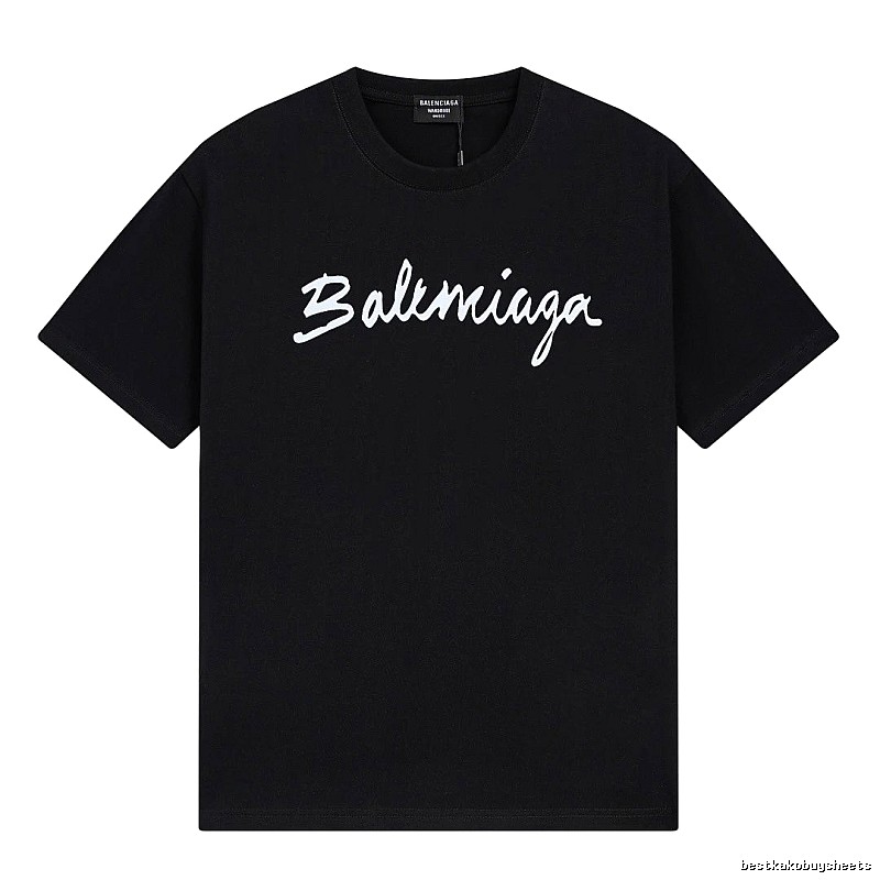 Balenciaga minimalist style black T-shirt