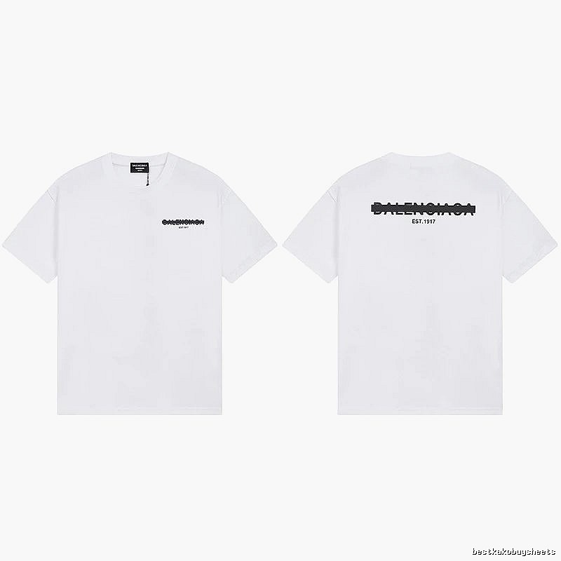 Balenciaga minimalist style white T-shirt