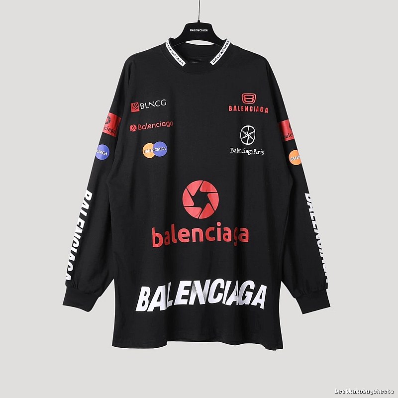 Balenciaga printed black sweatshirt