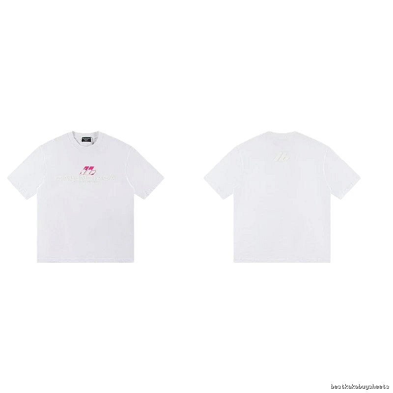 Balenciaga Printed Streetwear-style White T-Shirt