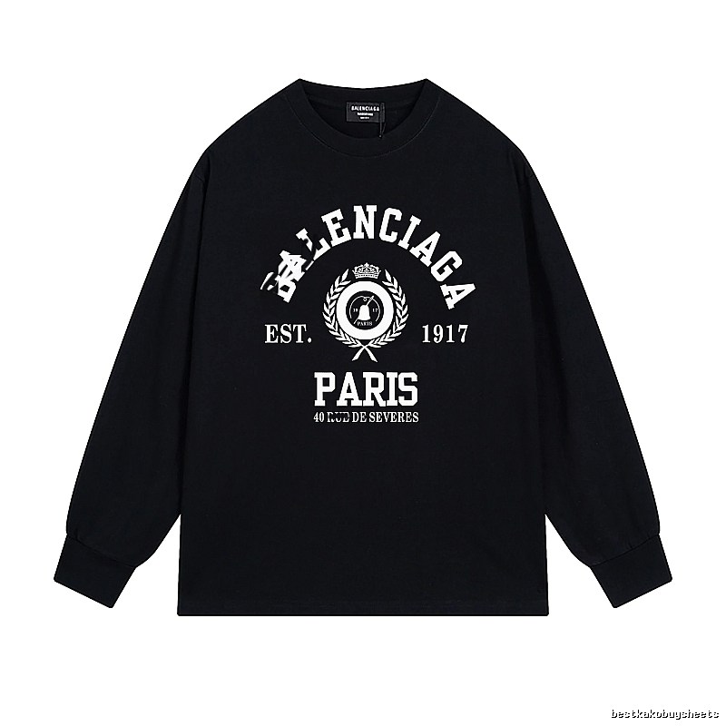 Balenciaga retro black long-sleeve