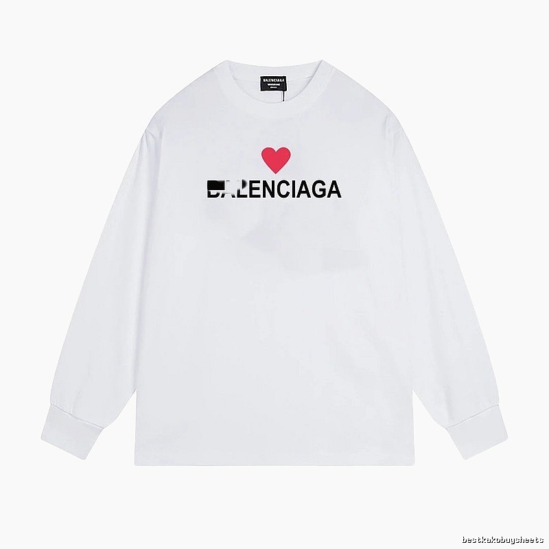 Balenciaga's simple white T-shirt with a heart design.