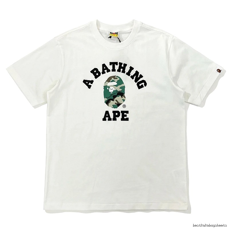 Bape Ape Camo Style White T-shirt