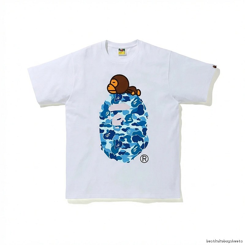 Bape Ape Camouflage Style White T-shirt
