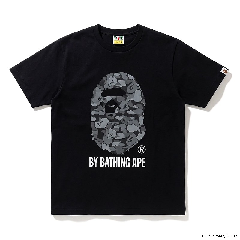 Bape Ape Head Camouflage Style Black T-shirt