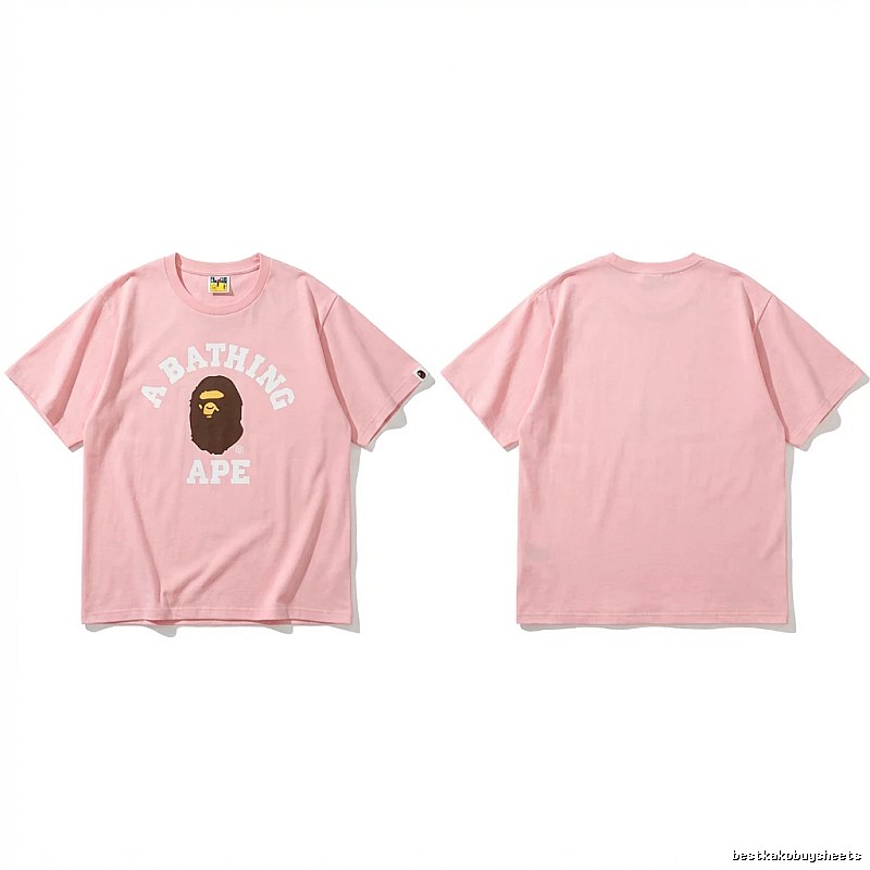 Bape Ape Head Pink T-shirt