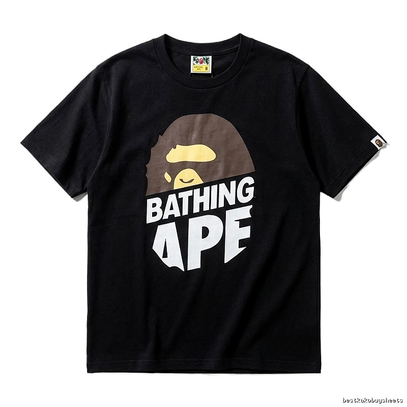 Bape Ape Head Simple Black Short-sleeve