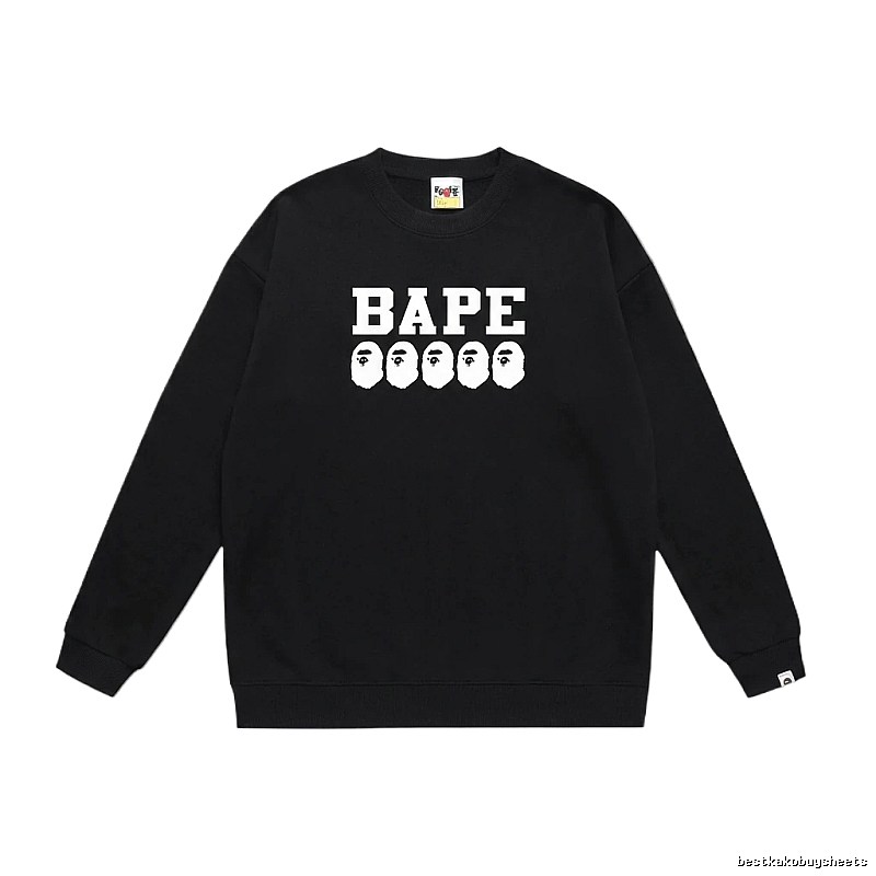 BAPE Ape Head Simple Black Sweatshirt