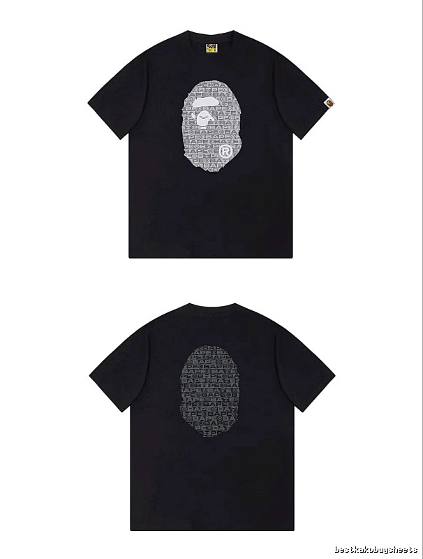 Bape Ape Head Trendy and Cool Black T-shirt