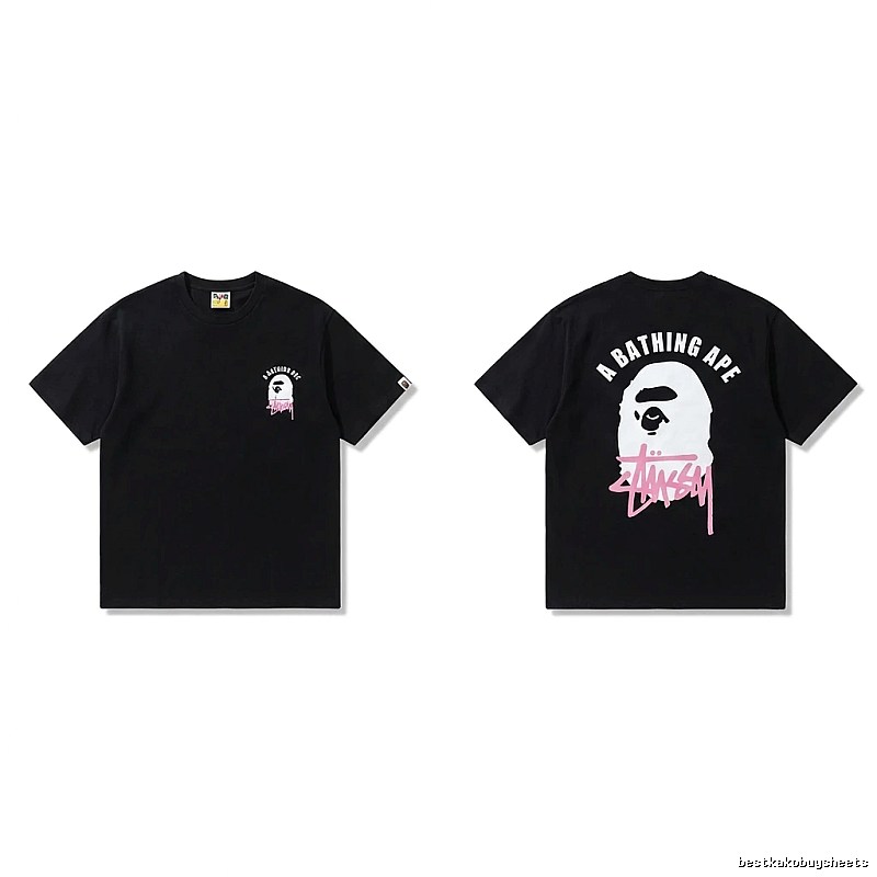 Bape Ape Head Trendy Cool Black T-shirt