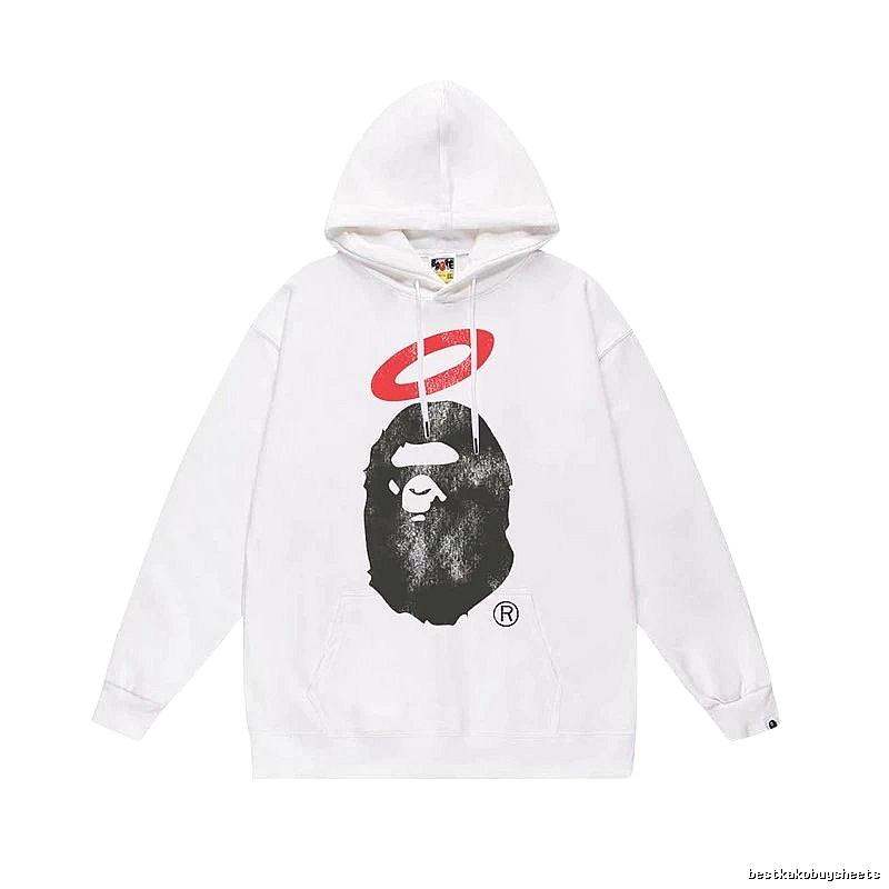 Bape Ape Head Trendy Cool Style White Sweatshirt