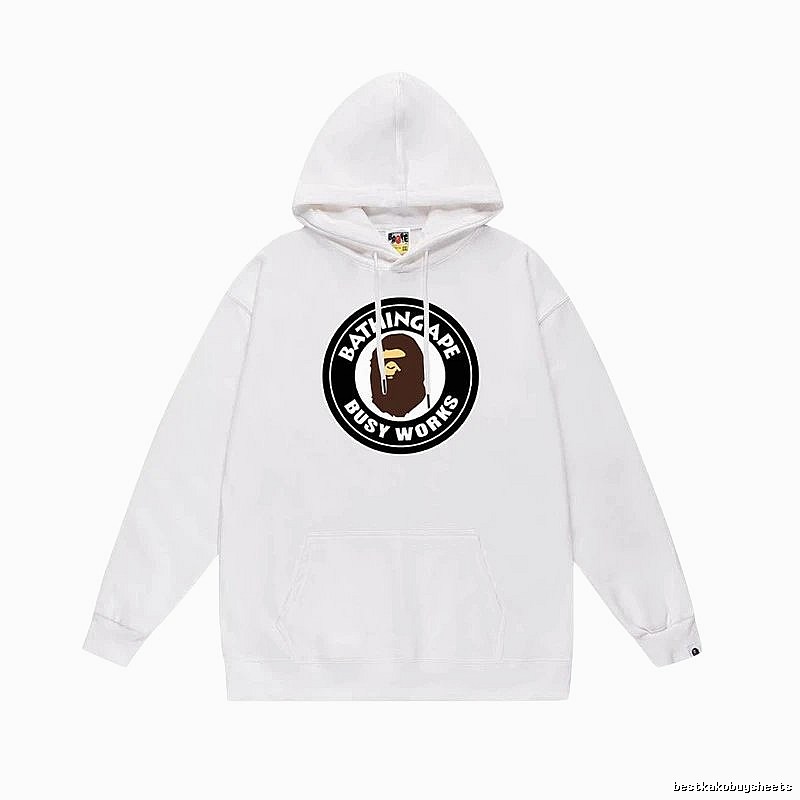 Bape Black Label Casual Style White Hoodie