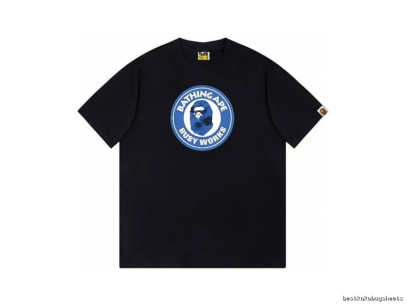 Bape Blue Label Trendy Cool Black T-shirt