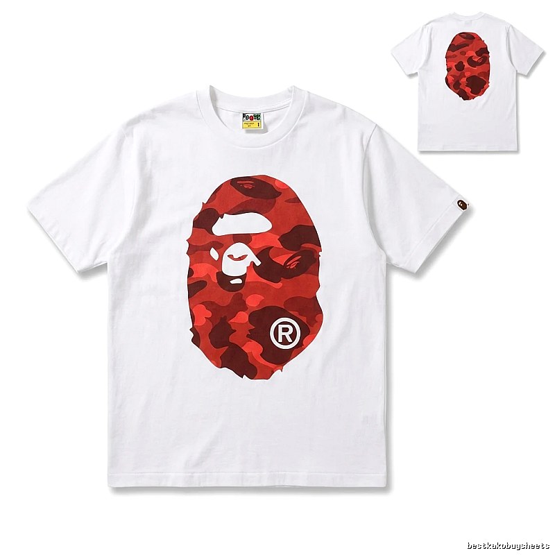Bape camouflage style white T-shirt
