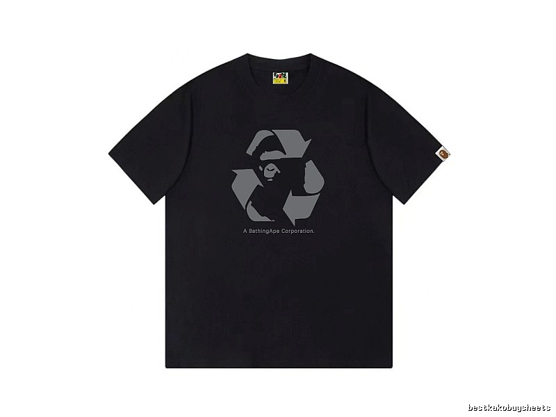 Bape Recycling Series Black Short Sleeve