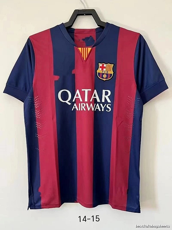 Barcelona Gift Ready Retro soccer jersey Blue Red Barcelona with Standout Detail