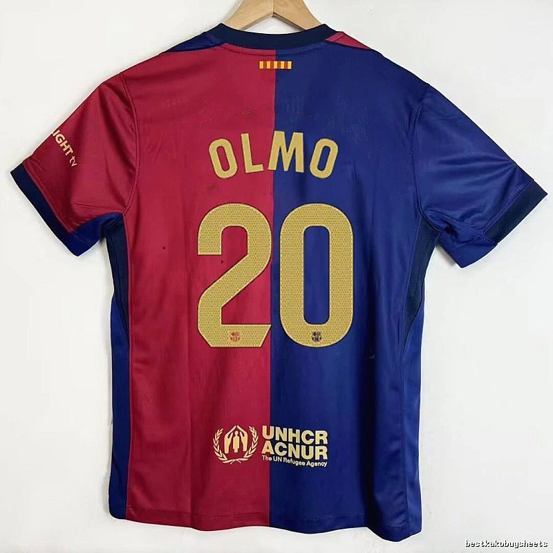Barcelona Lightweight Gavi #6 soccer jersey Blue Red Barcelona for Trend Styling