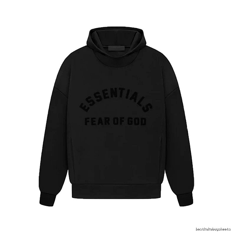 Black Winter Fleece Hoodie for Casual Layers