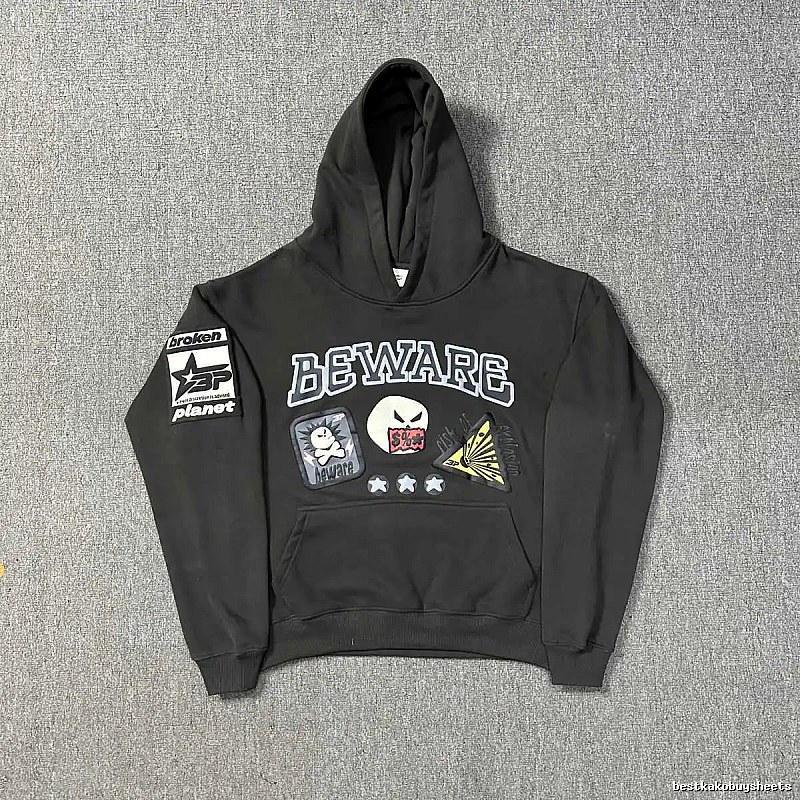 Broken Hearts Style H230 Skull Graphic Hoodie Smart Casual