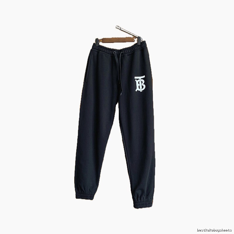 Burberry letter - printed casual black pants