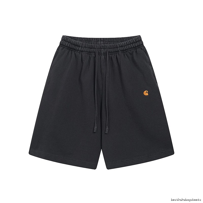 Carhartt Small Logo Workwear Style Carbon Black Casual Shorts