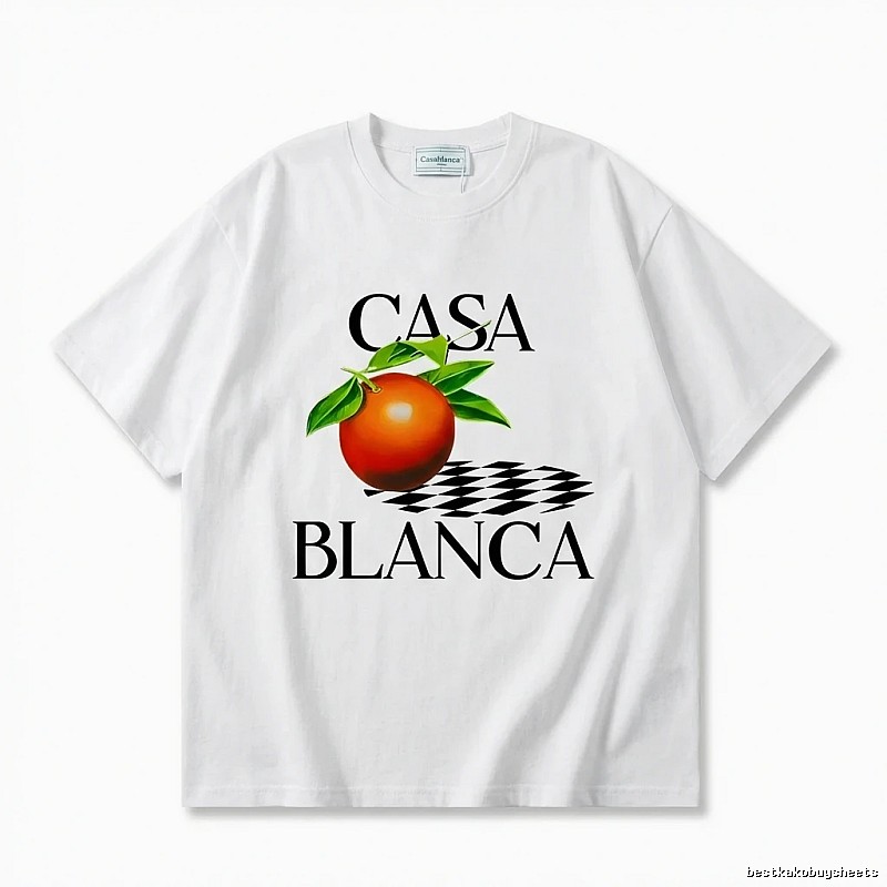 Casablanca Fruit Print White T-shirt