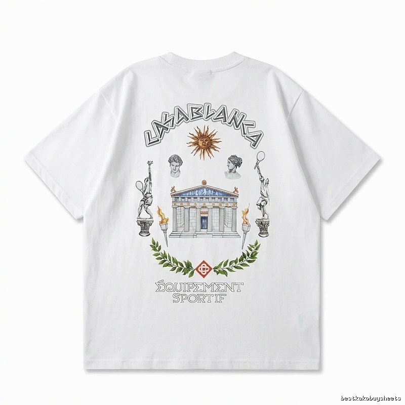 Casablanca Greek-style white T-shirt