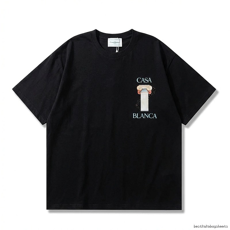 Casablanca Print Retro Black T-shirt