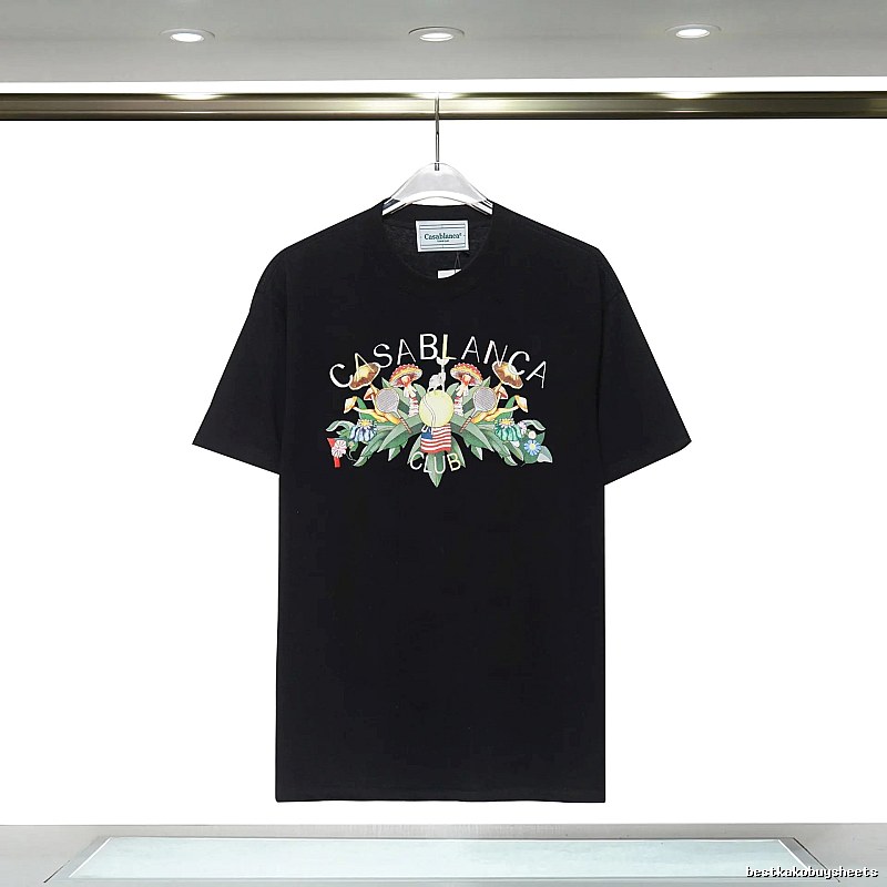 Casablanca - printed casual black T - shirt