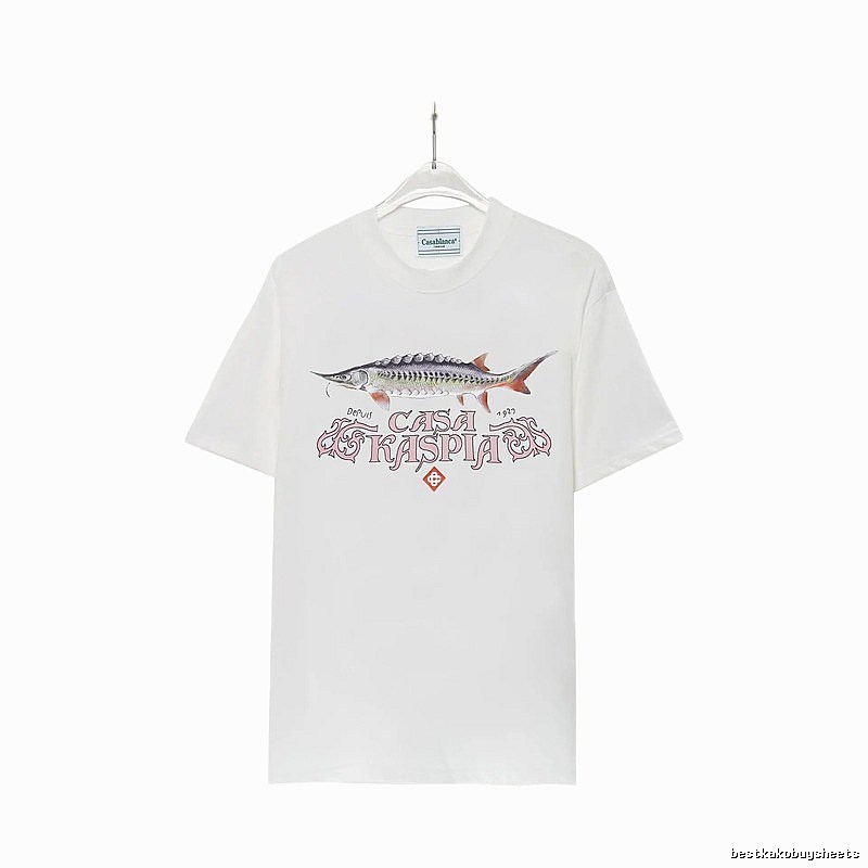 Casablanca - printed retro - style white T - shirt