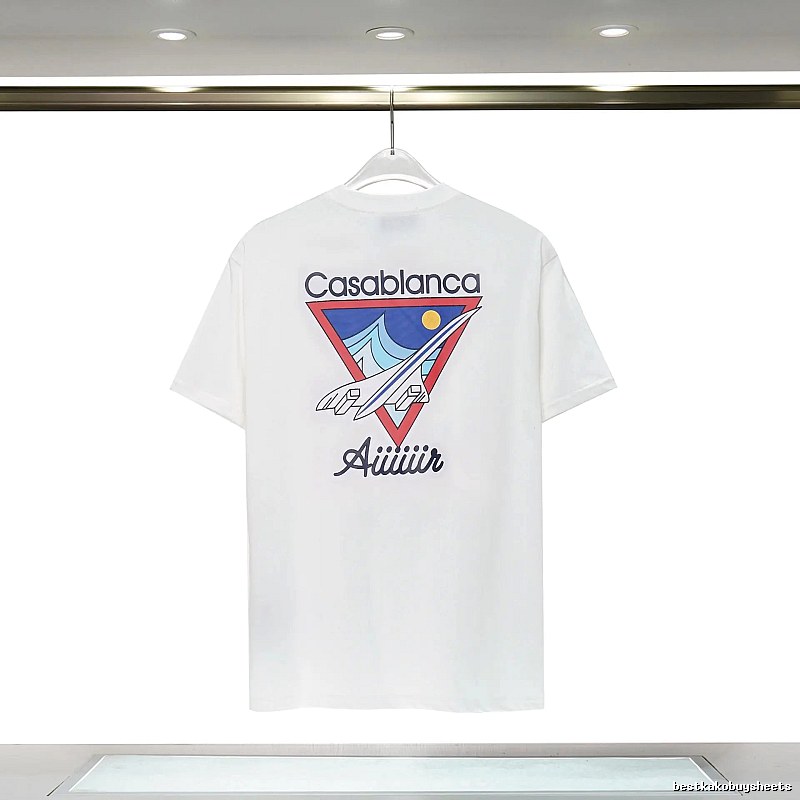 Casablanca Triangle Print White T-shirt