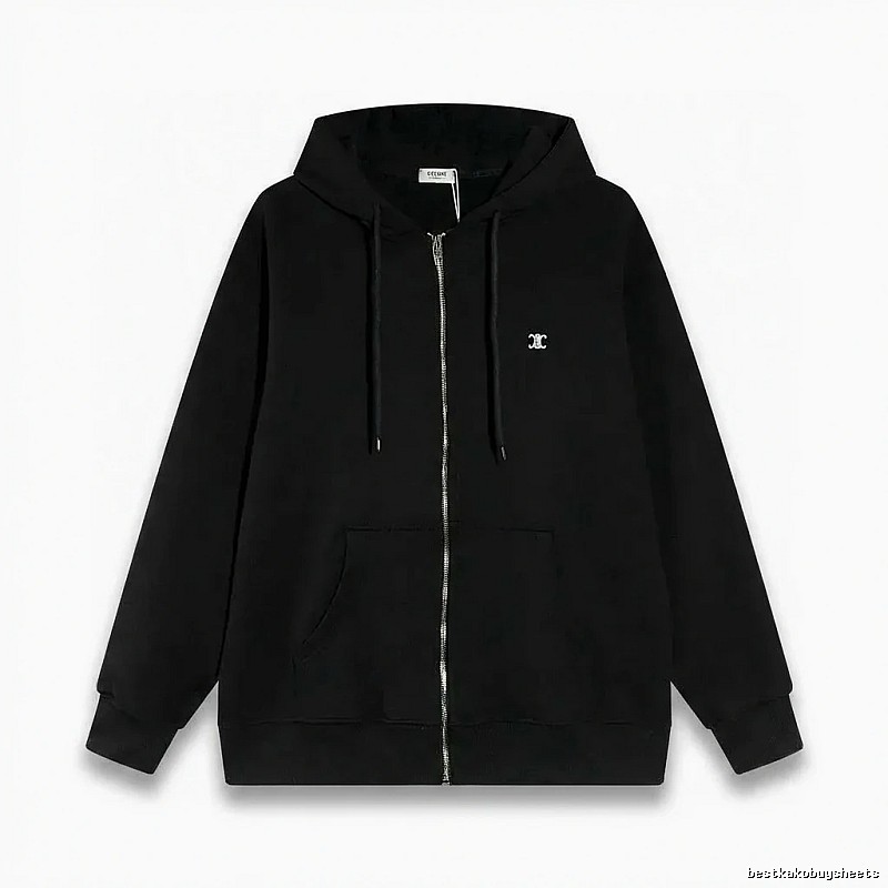 CELINE's classic black hoodie