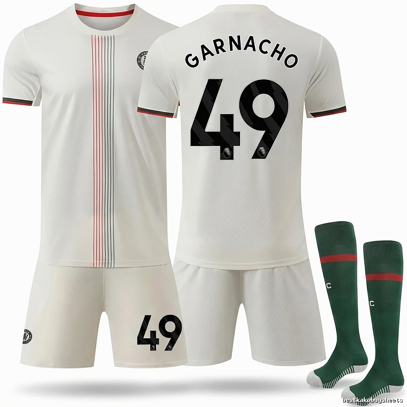 Chelsea Garnacho series white football jerseys