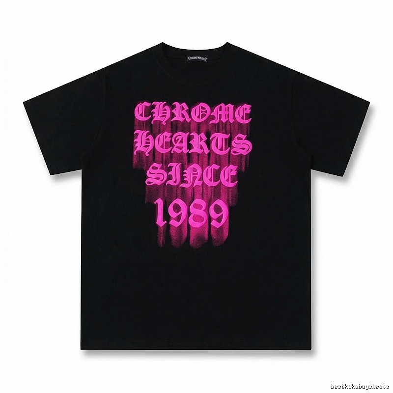 Chrome Hearts 1989 Series Dark Style Black T-shirt