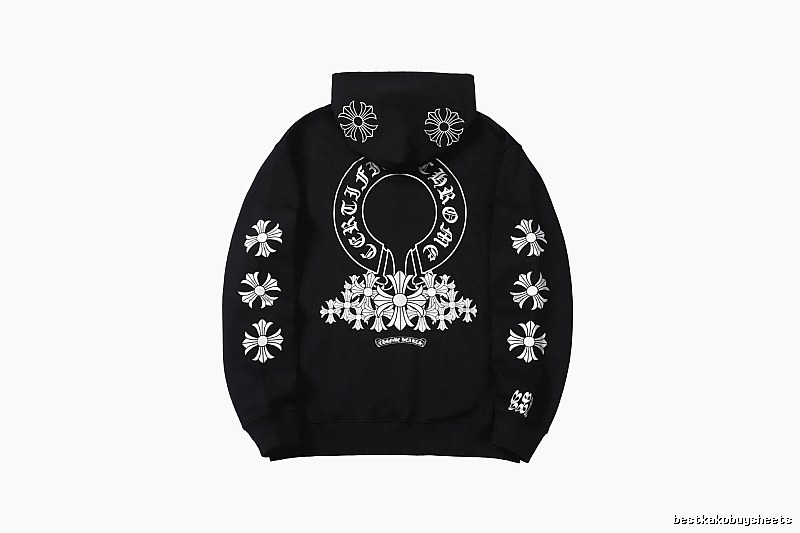 Chrome Hearts 2088-82 Black Cross Graphic Hoodie Match Day