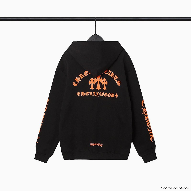 Chrome Hearts 2089-67 Black Cross Graphic Hoodie Color Pop