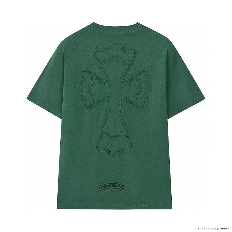 Chrome Hearts Cross High Street Style Green Short-sleeve T-shirt