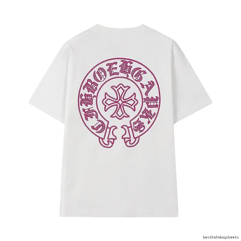 Chrome Hearts Cross Print Street Style White T-Shirt