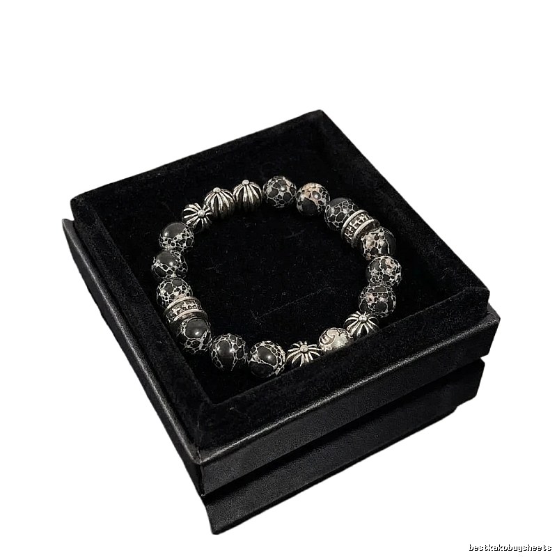 Chrome Hearts Dark Style Beaded Bracelet