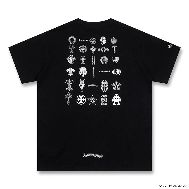 Chrome Hearts dark style black T-shirt