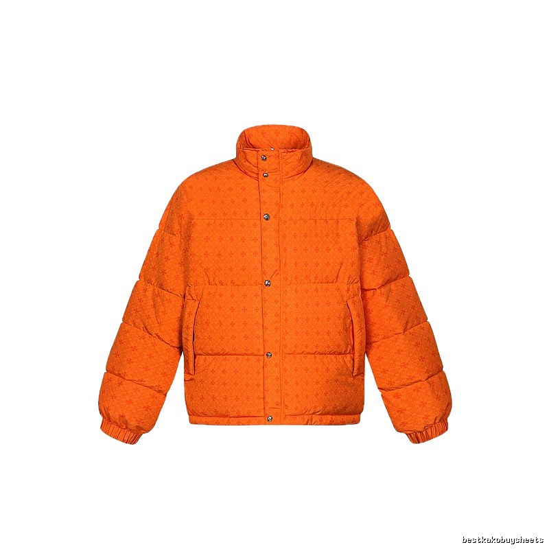 Chrome Hearts orange printed down jacket